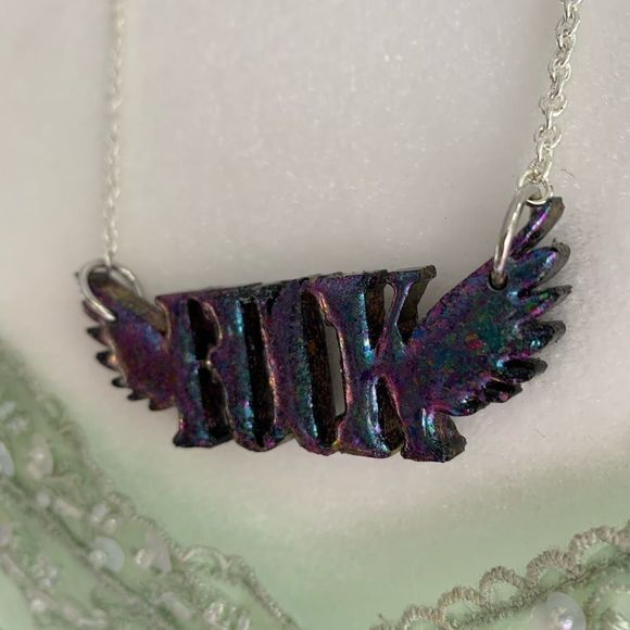 *SALE* NWT Flying F@ck Necklace 24” Chain - Picture 10 of 12